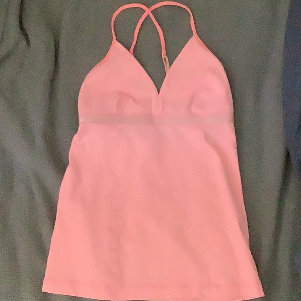 (2 for $25 lululemon ONLY ✅) Pink lululemon triangle tanktop
